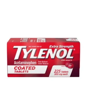Tylenol Extra Strength Acetaminophen 500 MG Caplets, 225 Count